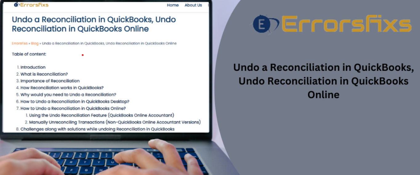 How To Undo A Reconciliation In Quickbooks Online